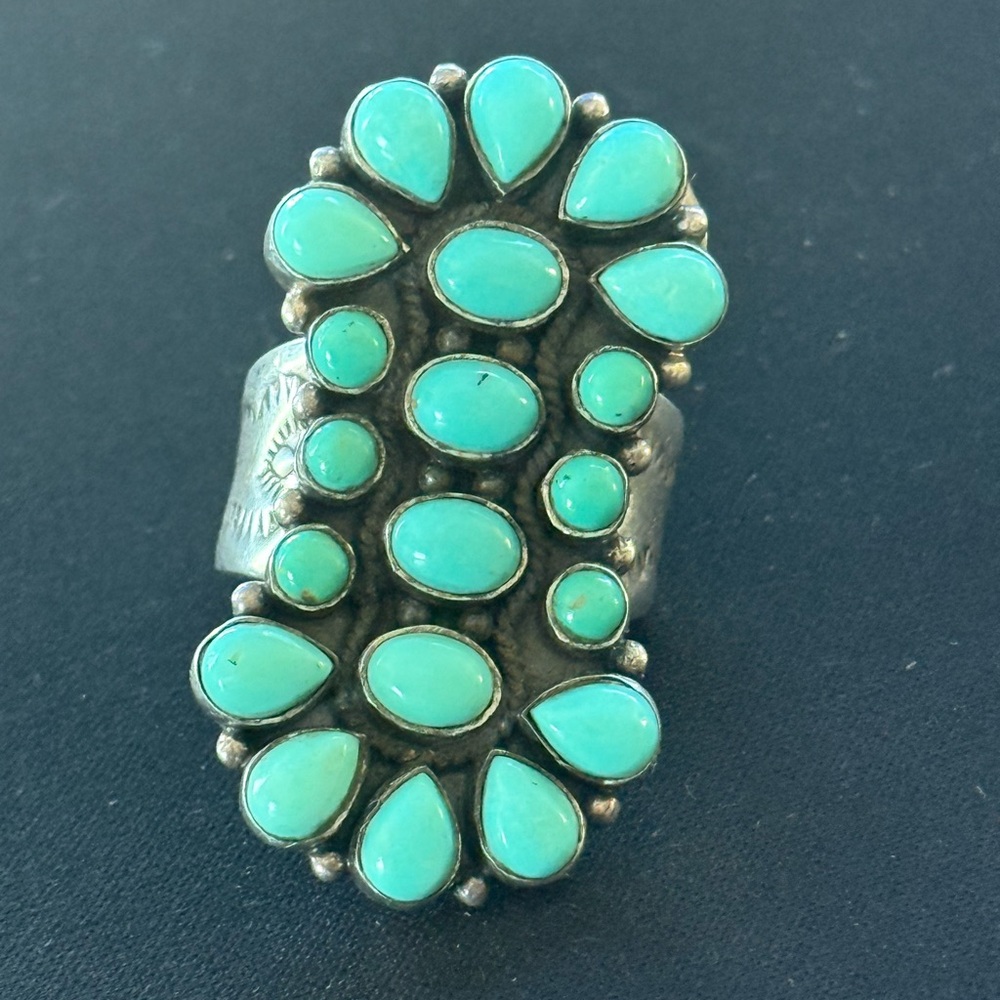 Hada Turquoise and Silver Ring